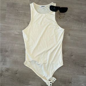 Cream Express High Neck Bodysuit (S)